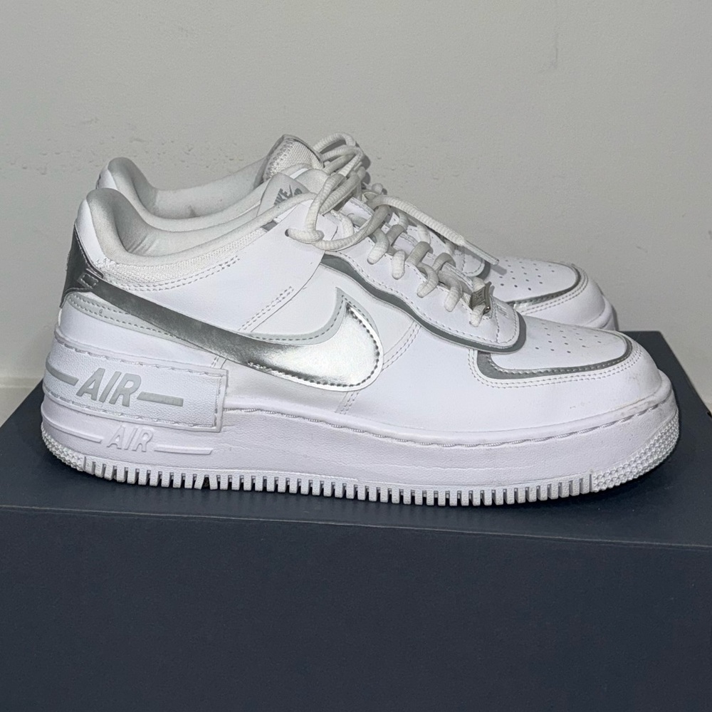 Nike Air Force 1 Low White with Silver Swoosh